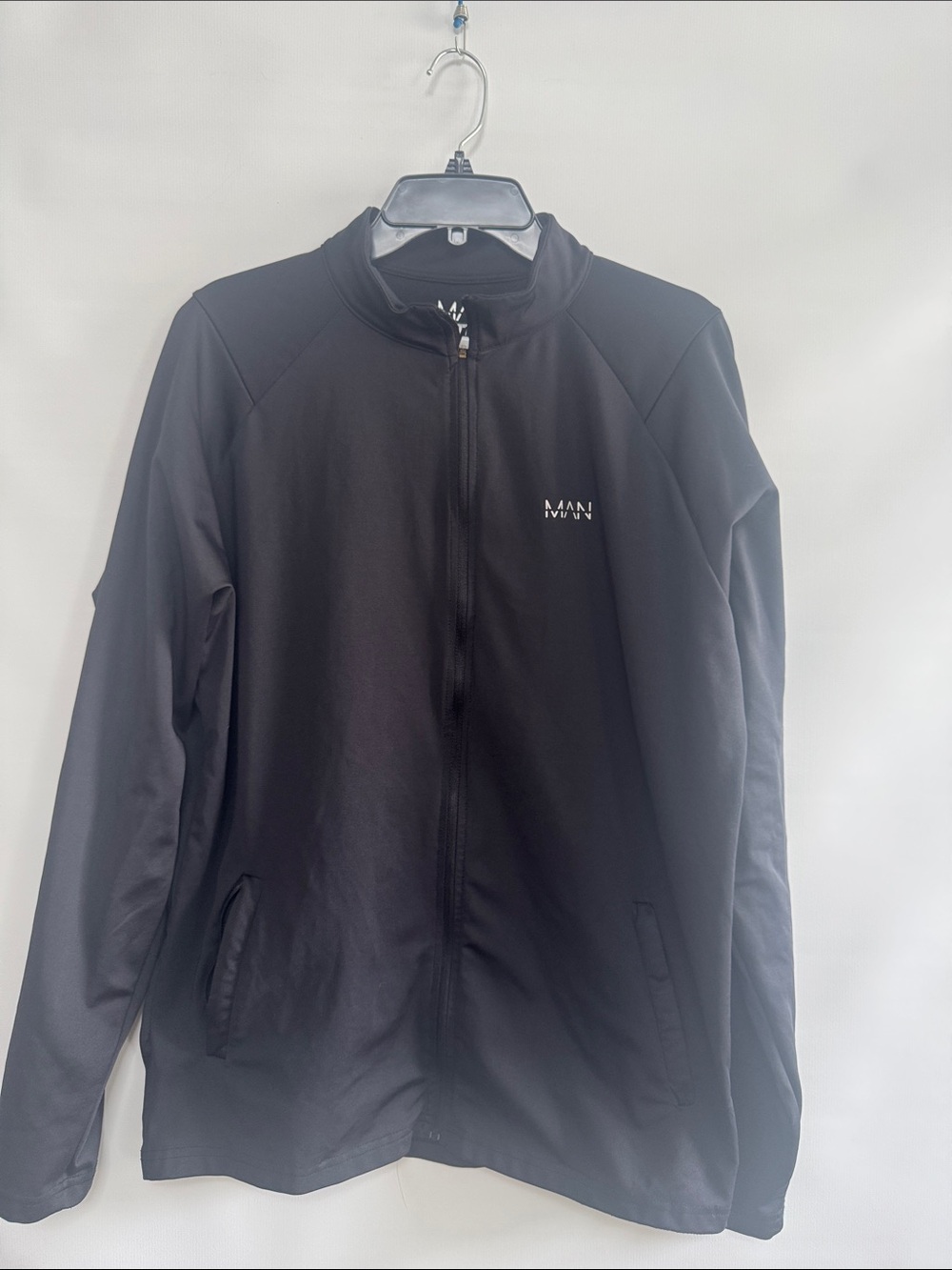 Active USA MAN Active Black Full-Zip Track Jacket